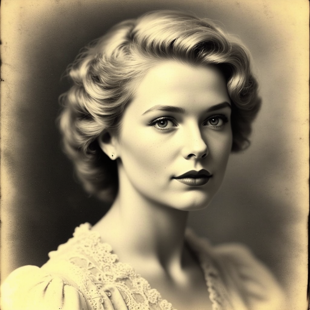 Faded Victorian-style photograph of