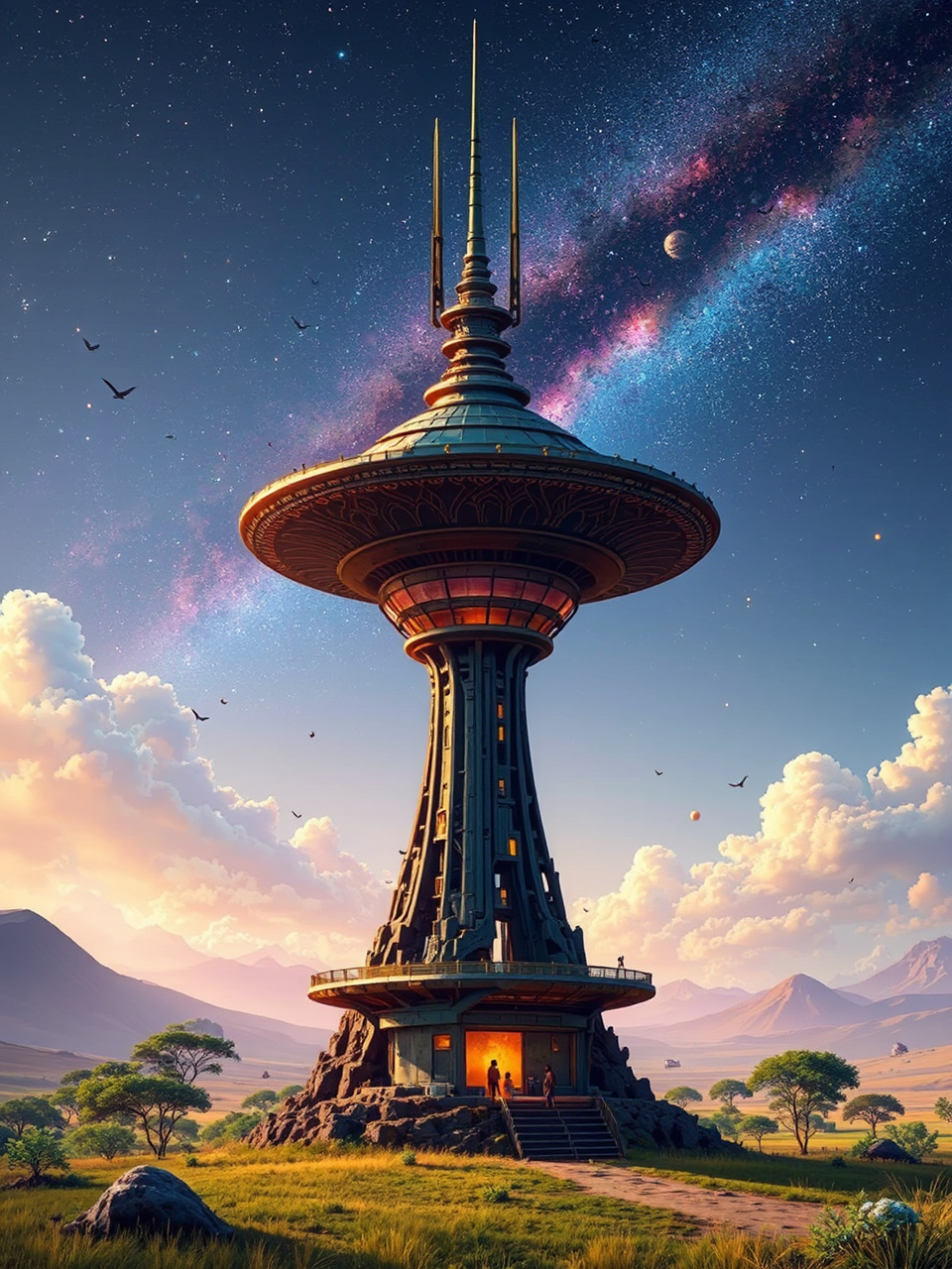 A futuristic African space