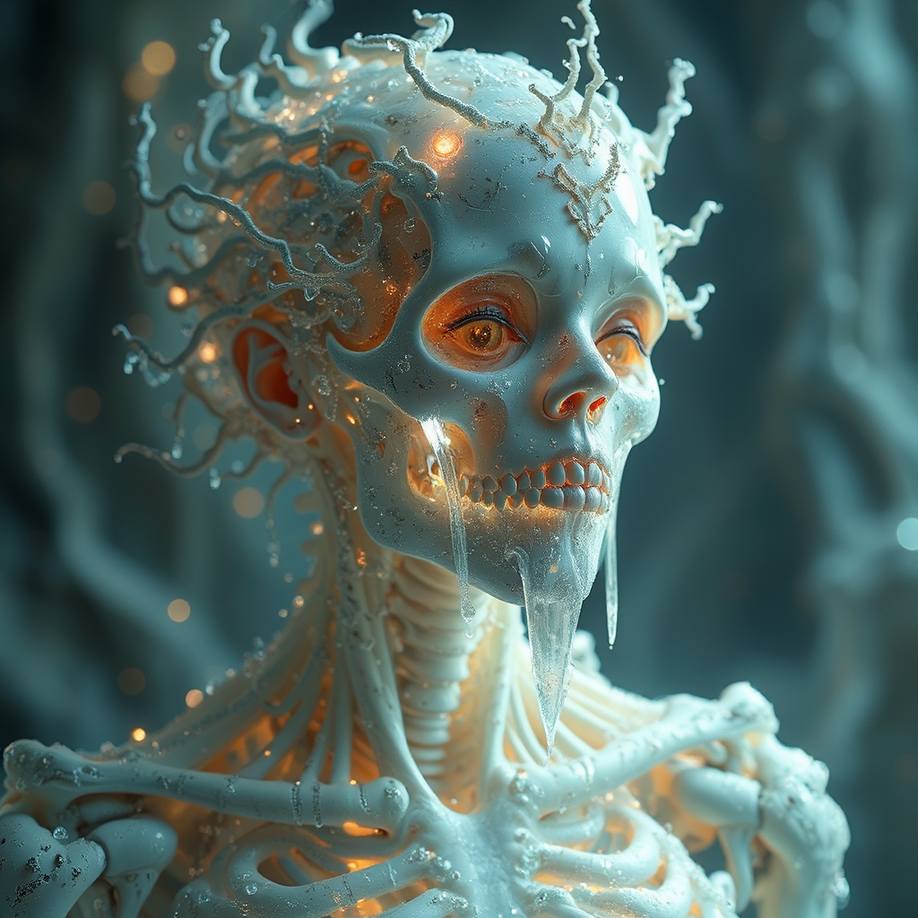 Ultra realistic sci-fi biomechanical