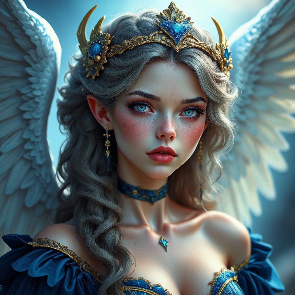 Beautifully rendered fallen angel
