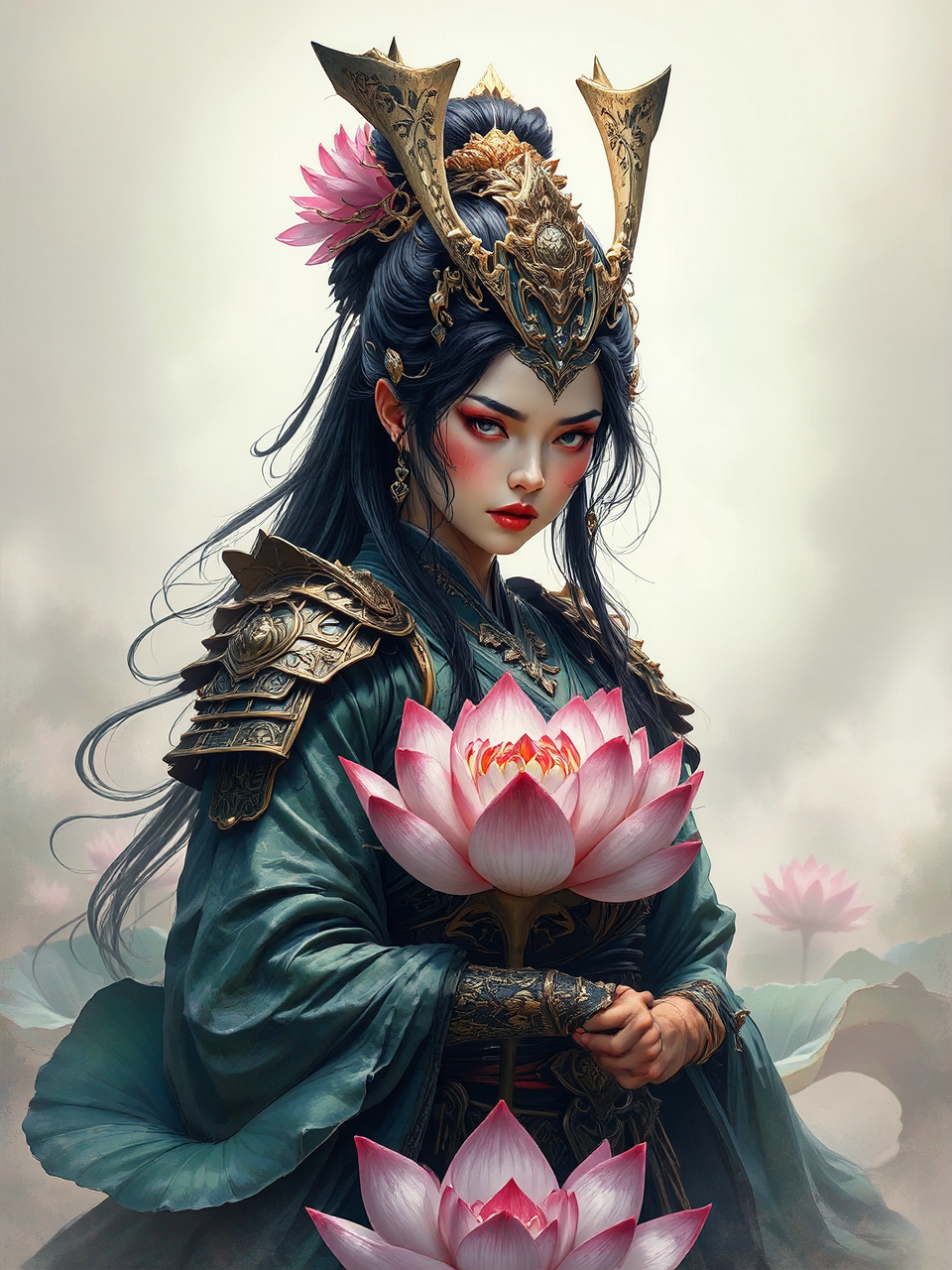 Ultra realistic samurai warrior