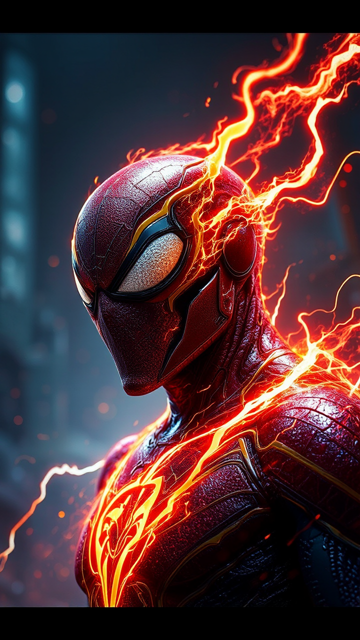 Spiderman as the Flash