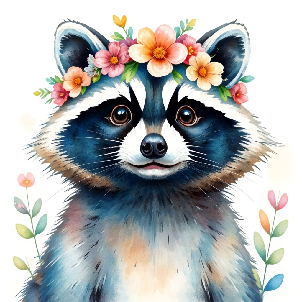 Watercolor portrait of a