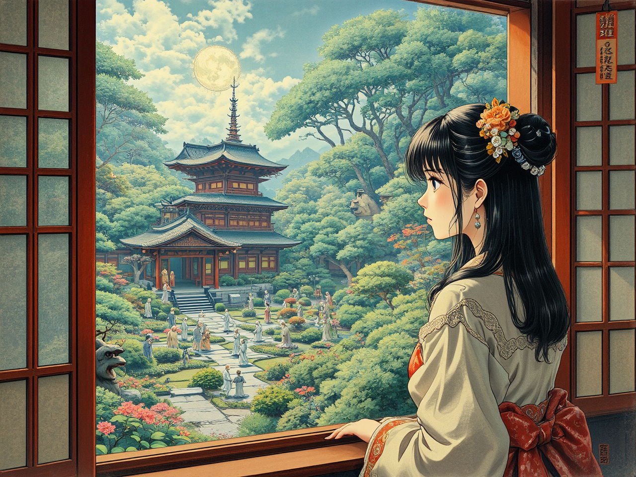 Beautiful Japanese girl in