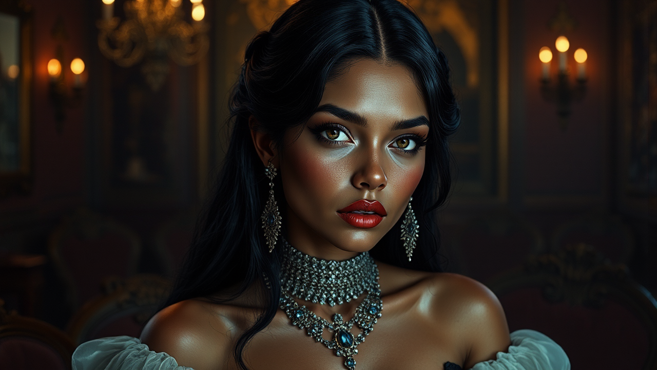 Vampire portrait in a