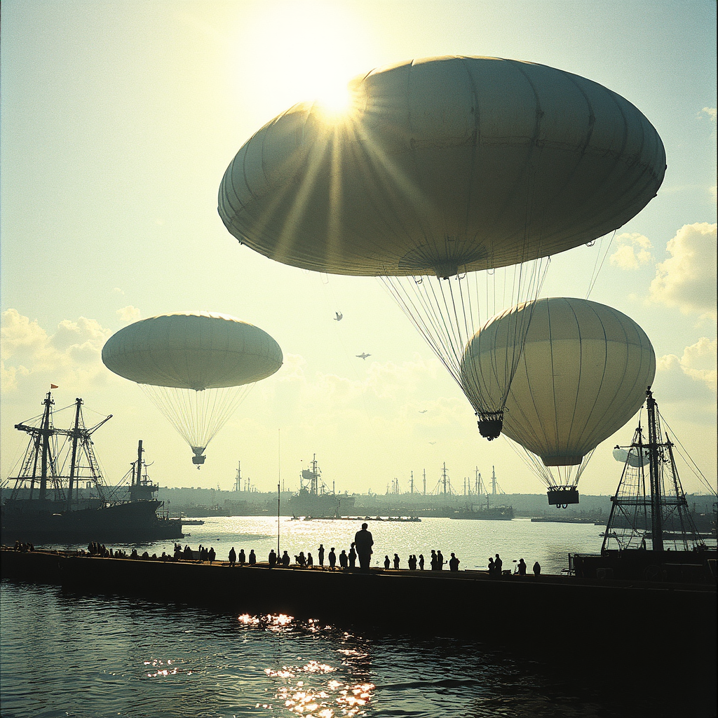 Huge balloons as air