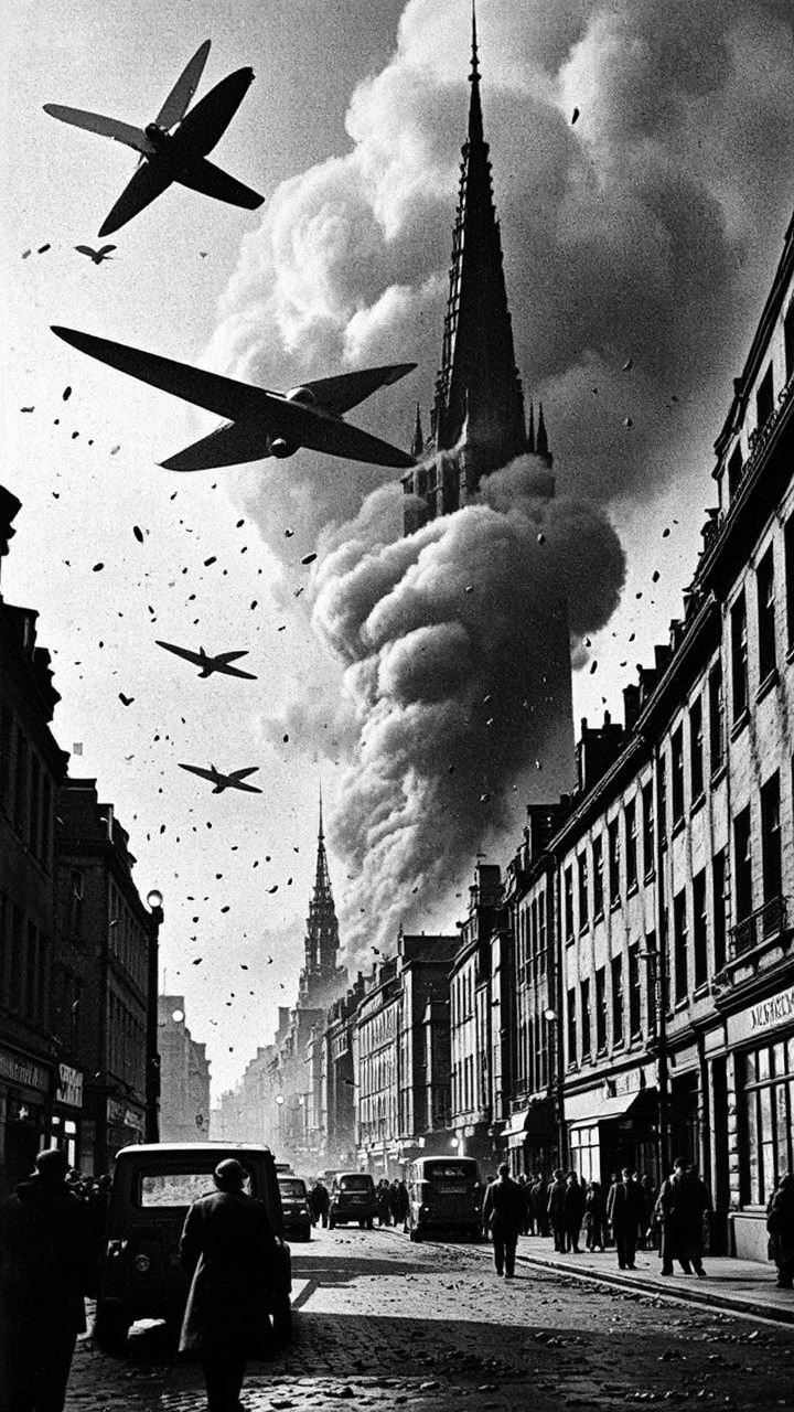 Air raid in Edinburgh