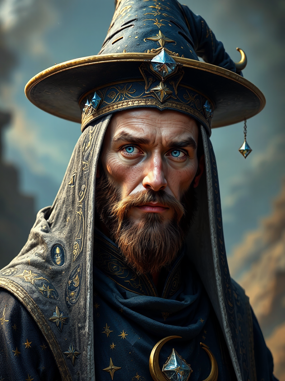 Adult wizard in Byzantine