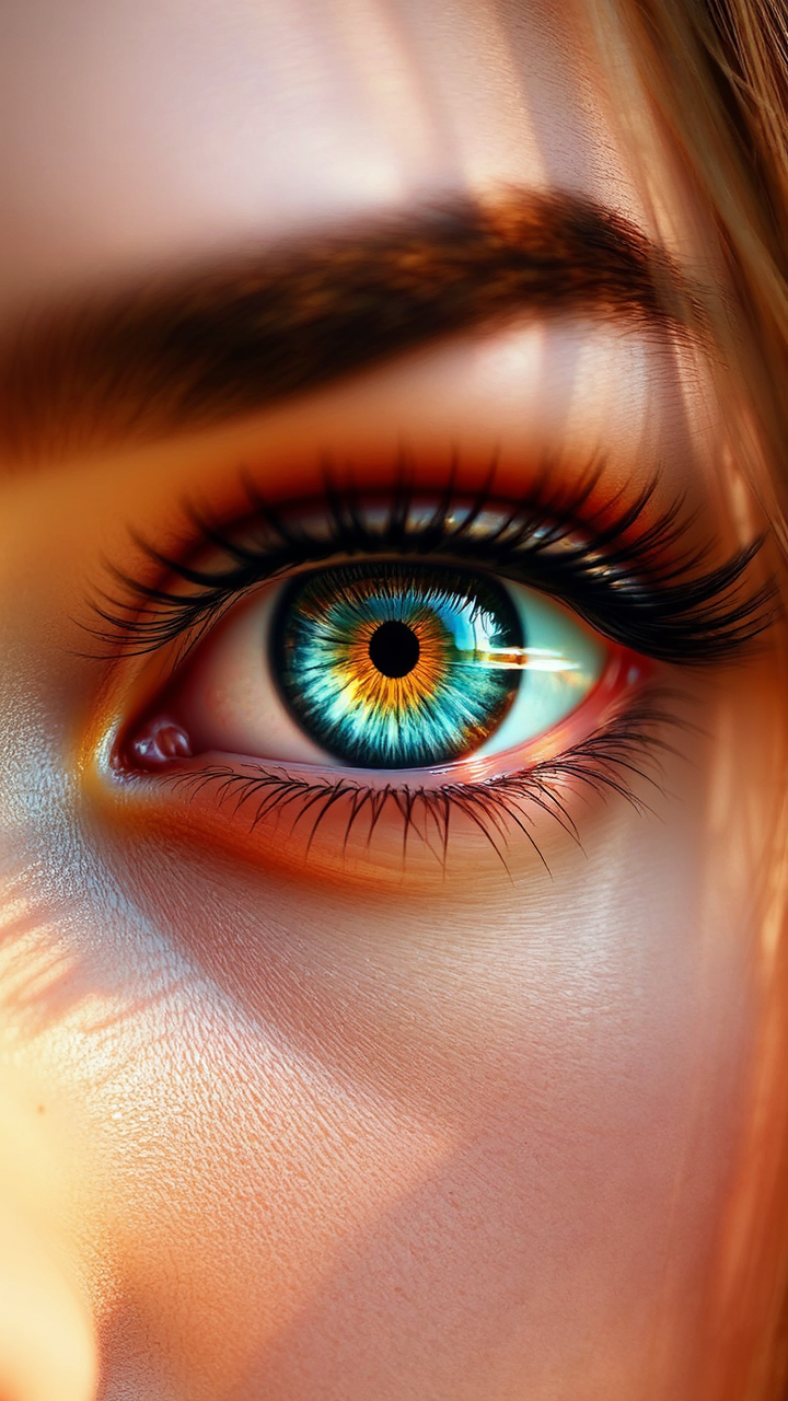 Stunningly beautiful eye portrait.