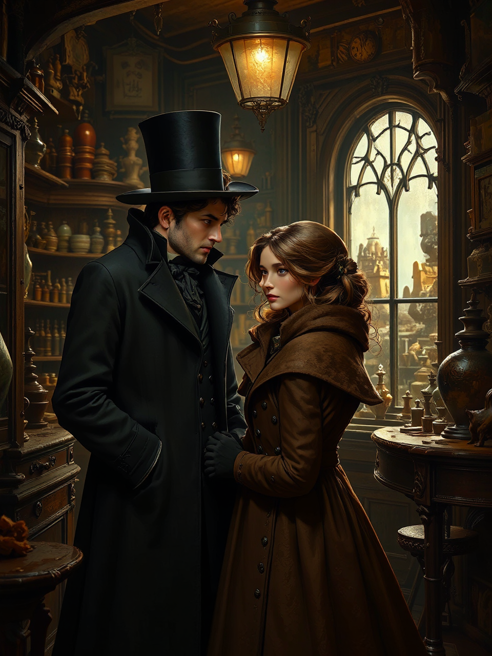 Couple sitting in an