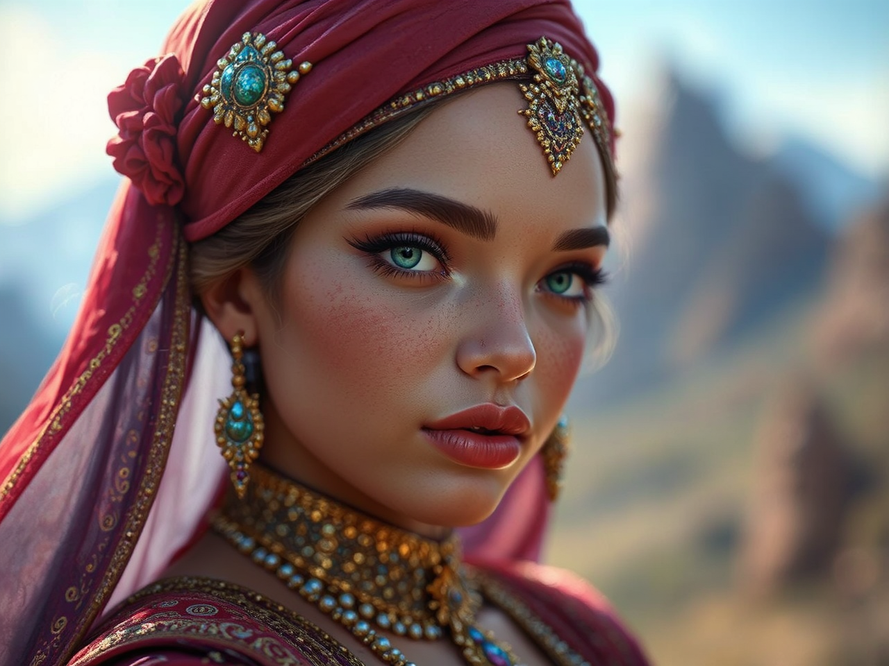 Woman in fantasy medieval