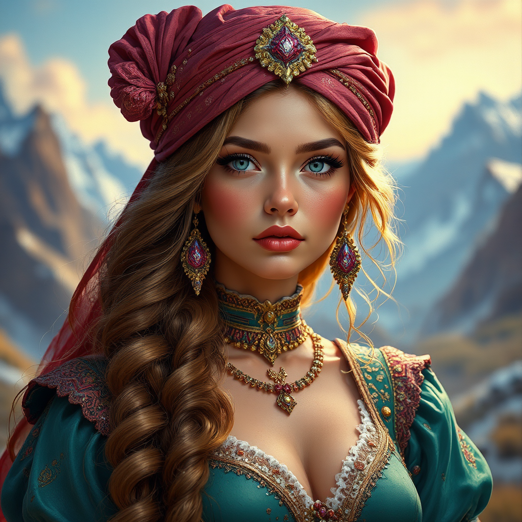 Russian Tatar woman in