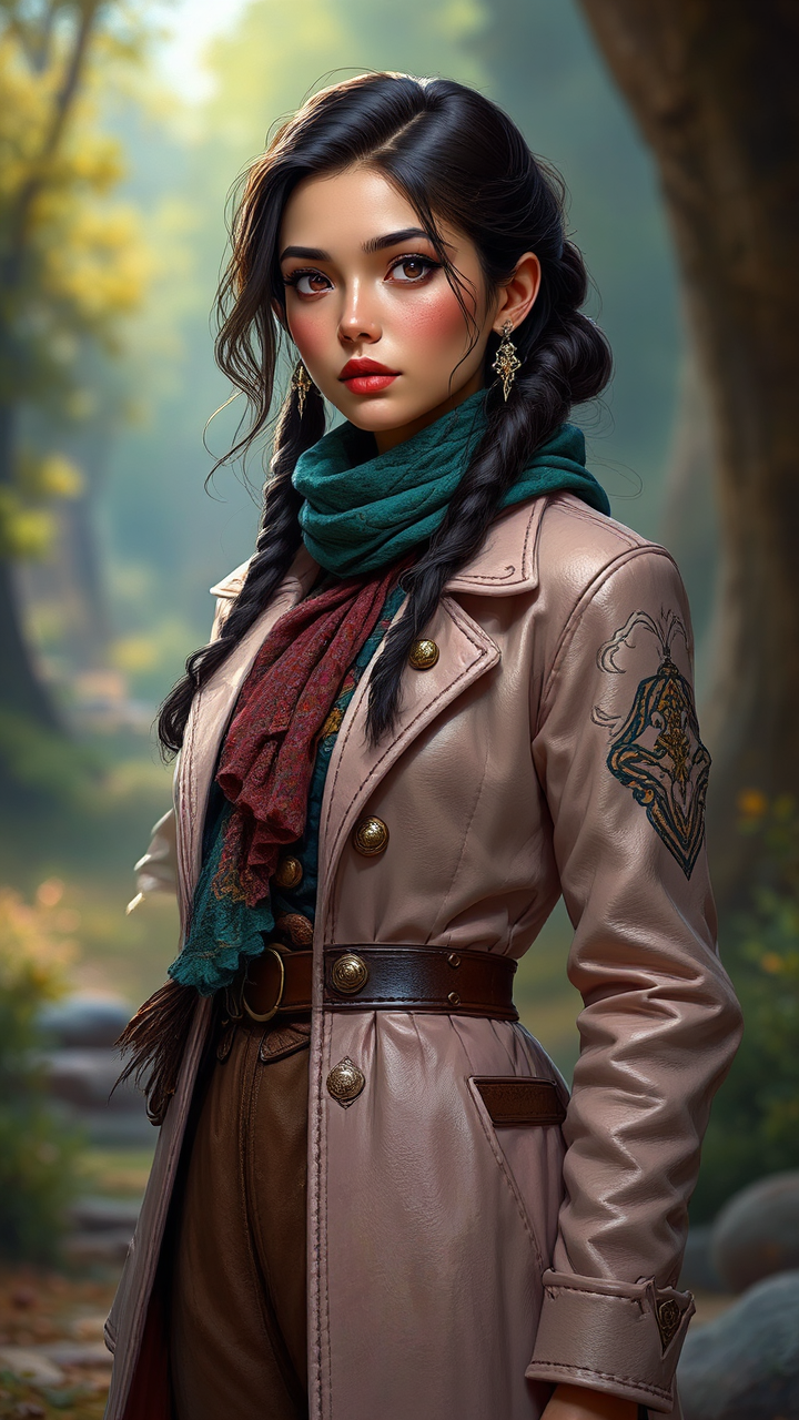 Portrait of a dressed