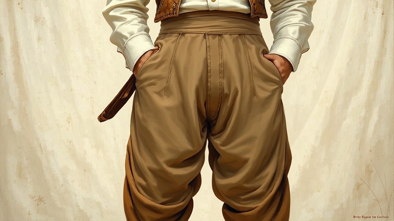 Man wearing brown jodhpurs.
