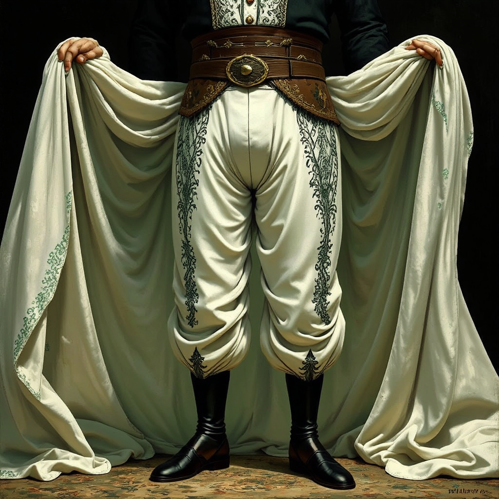 Man in jodhpurs standing