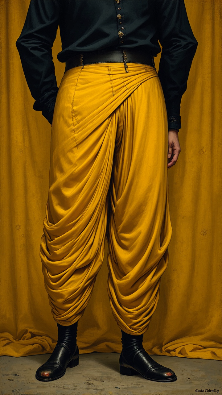 Elegant woman in intricately