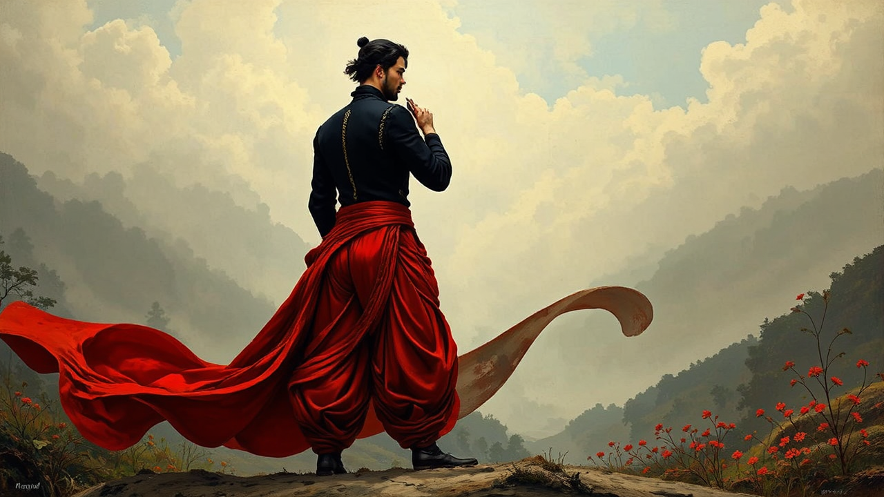 Man in black jodhpurs