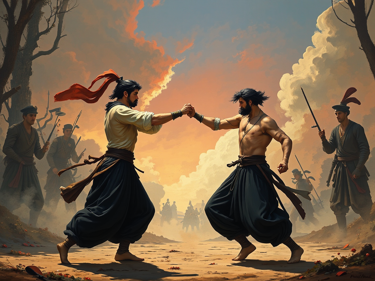 Male figure in jodhpurs