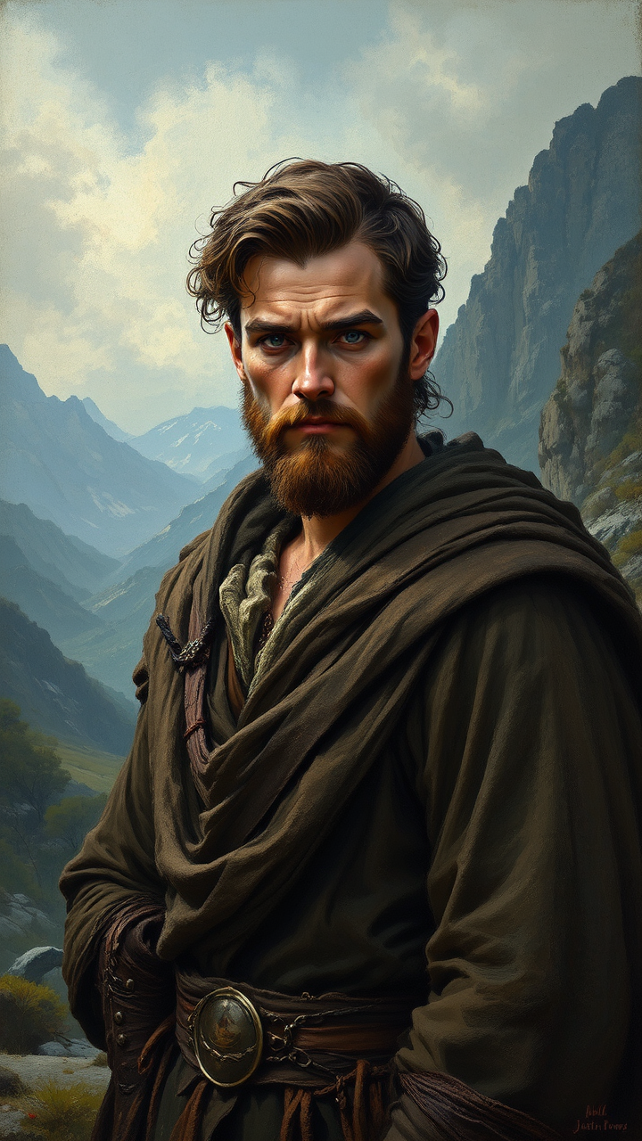 A detailed fantasy portrait