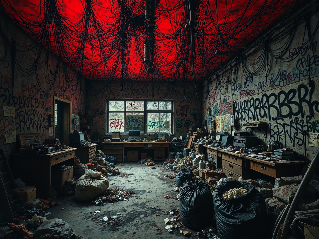 Art studio with chaotic