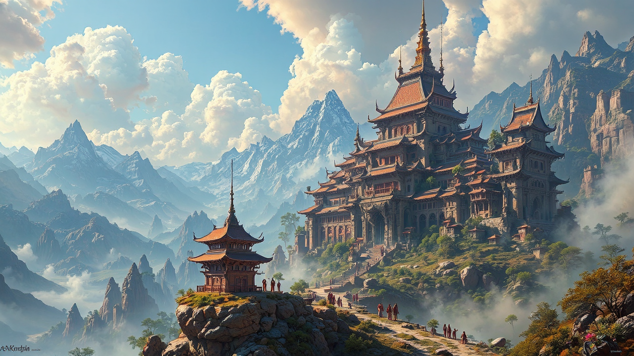 Ancient mythical Himalayan valley