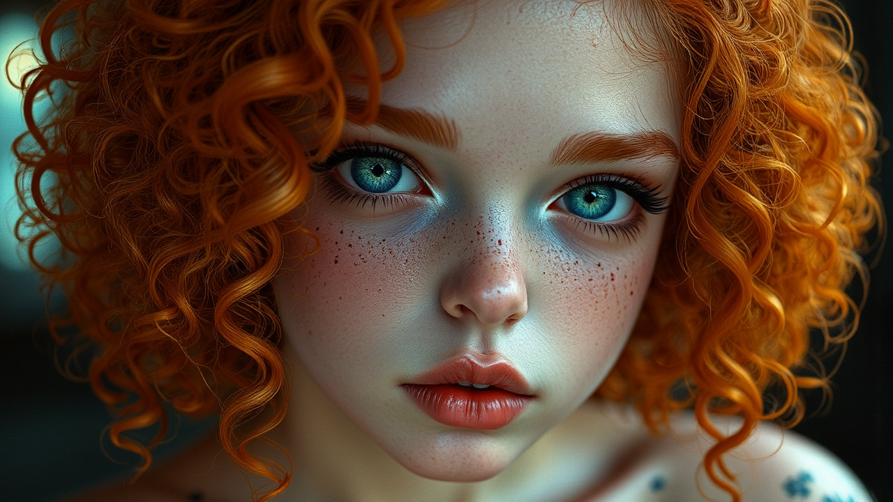 Detailed anime portrait of