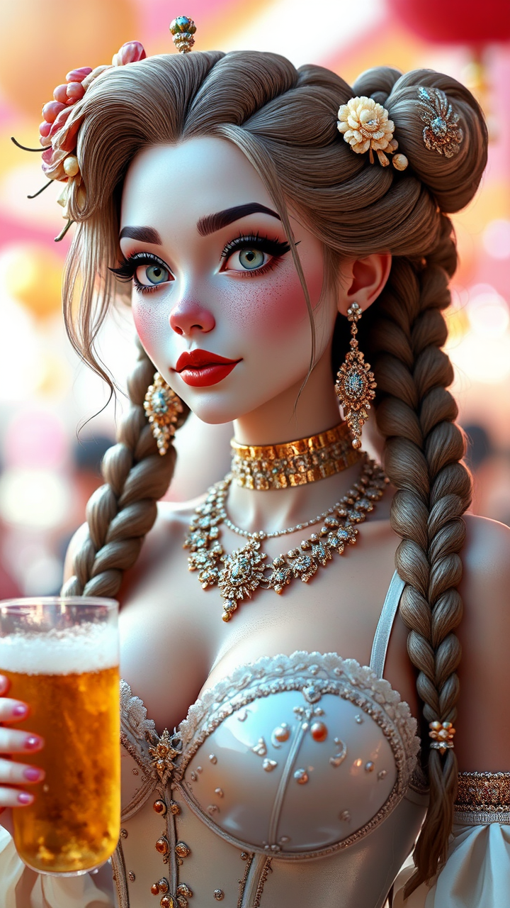 Woman with braids and