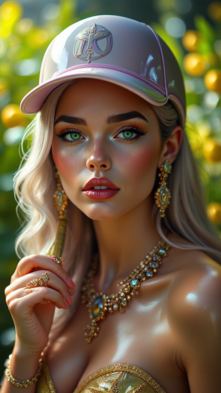 A glamorous woman in