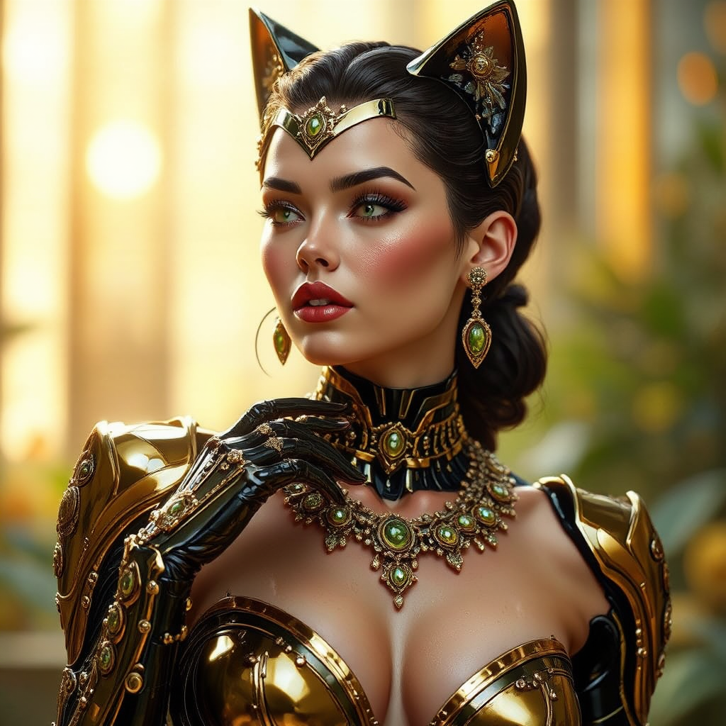 Woman as Catwoman in