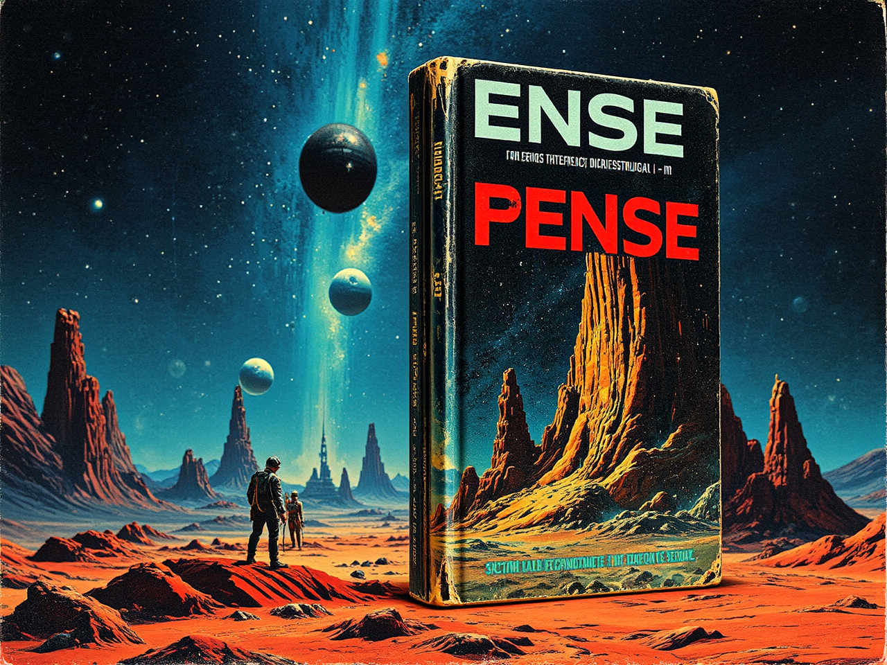 Vintage Sci-Fi Book Cover