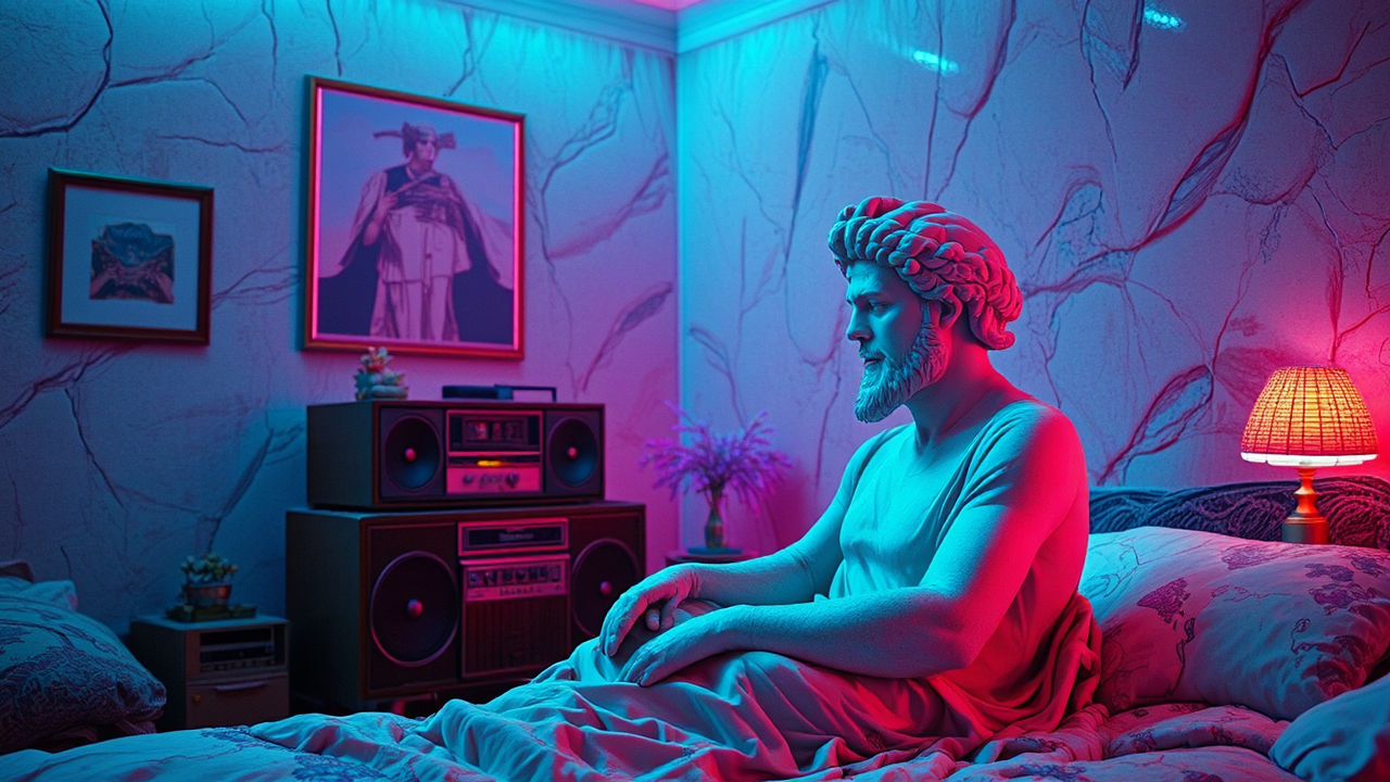 Ancient Greek statue with