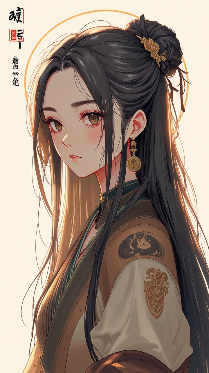 Ancient Sumerian king wearing