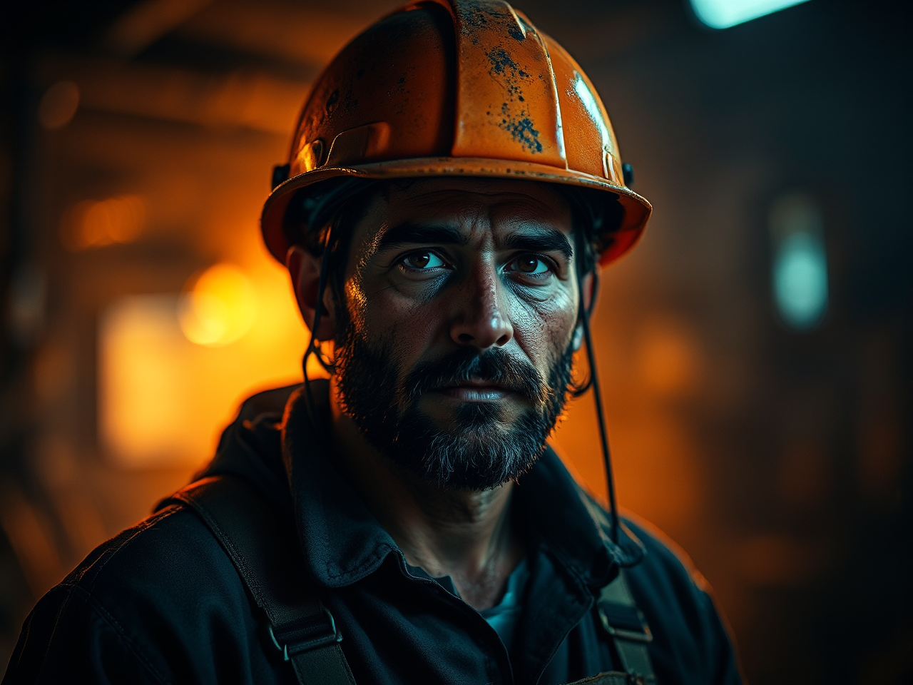 Dramatic portrait of a