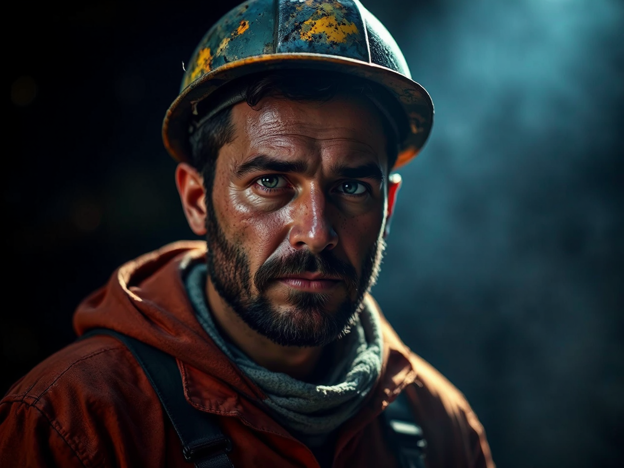 Dramatic portrait of a