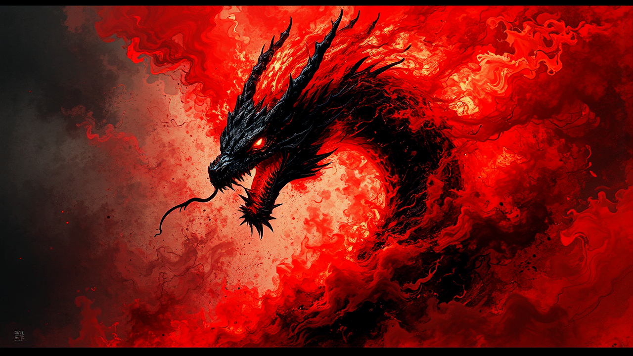 A dragon-like serpent in