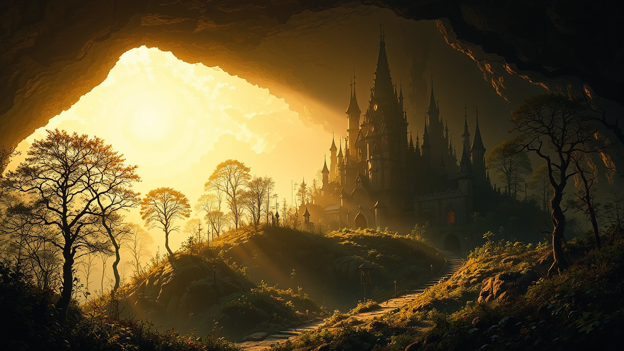 Underground fairy castle made