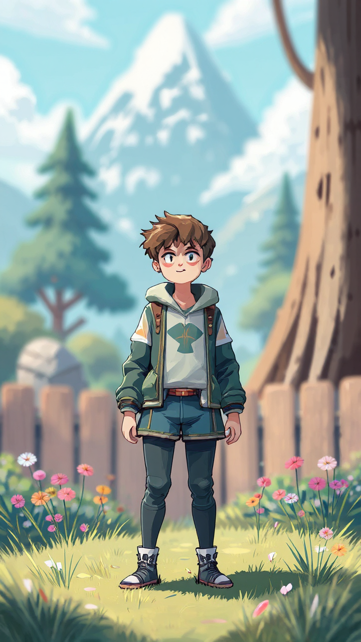 A colorful hand drawn