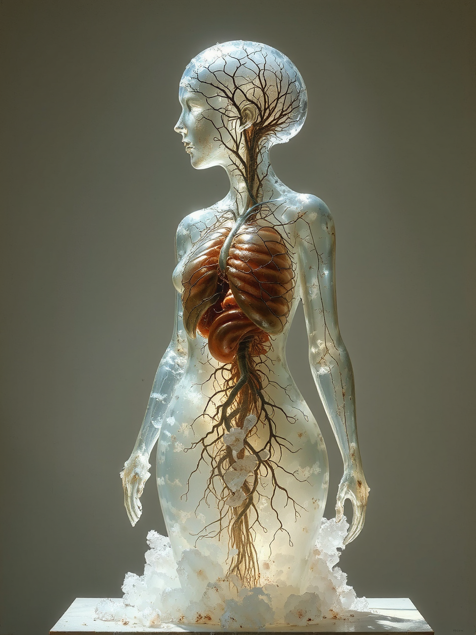 Female sculpture in a