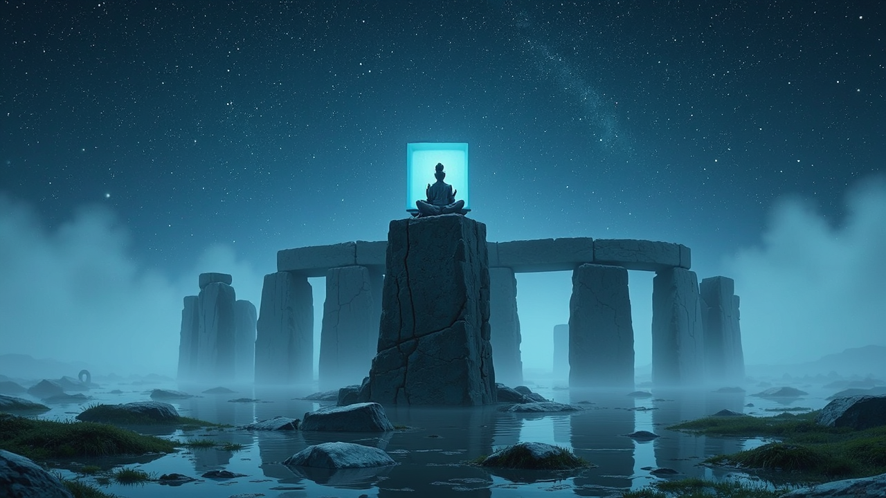 A cell-shaded concept art