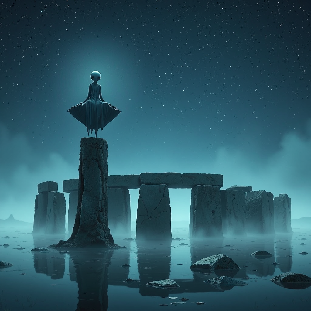 Cell-shaded concept art of