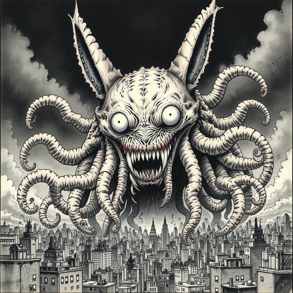 Terrifying corgi-like monster with