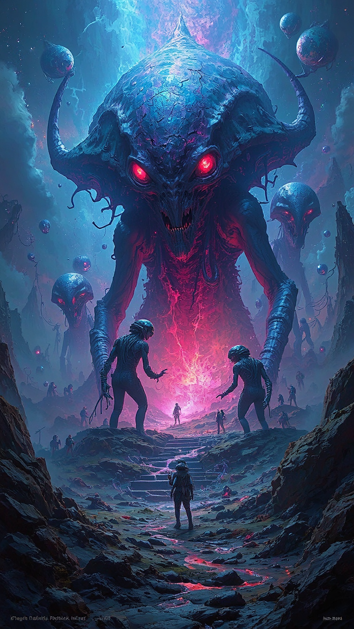 Aliens in outer space