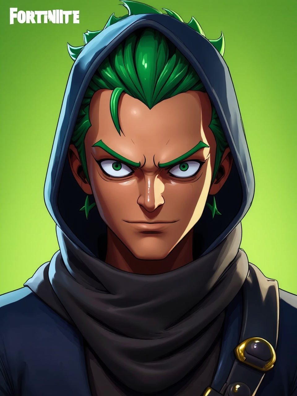 Zoro in Fortnite cartoon