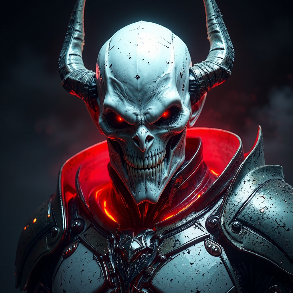 Dark demon overlord in