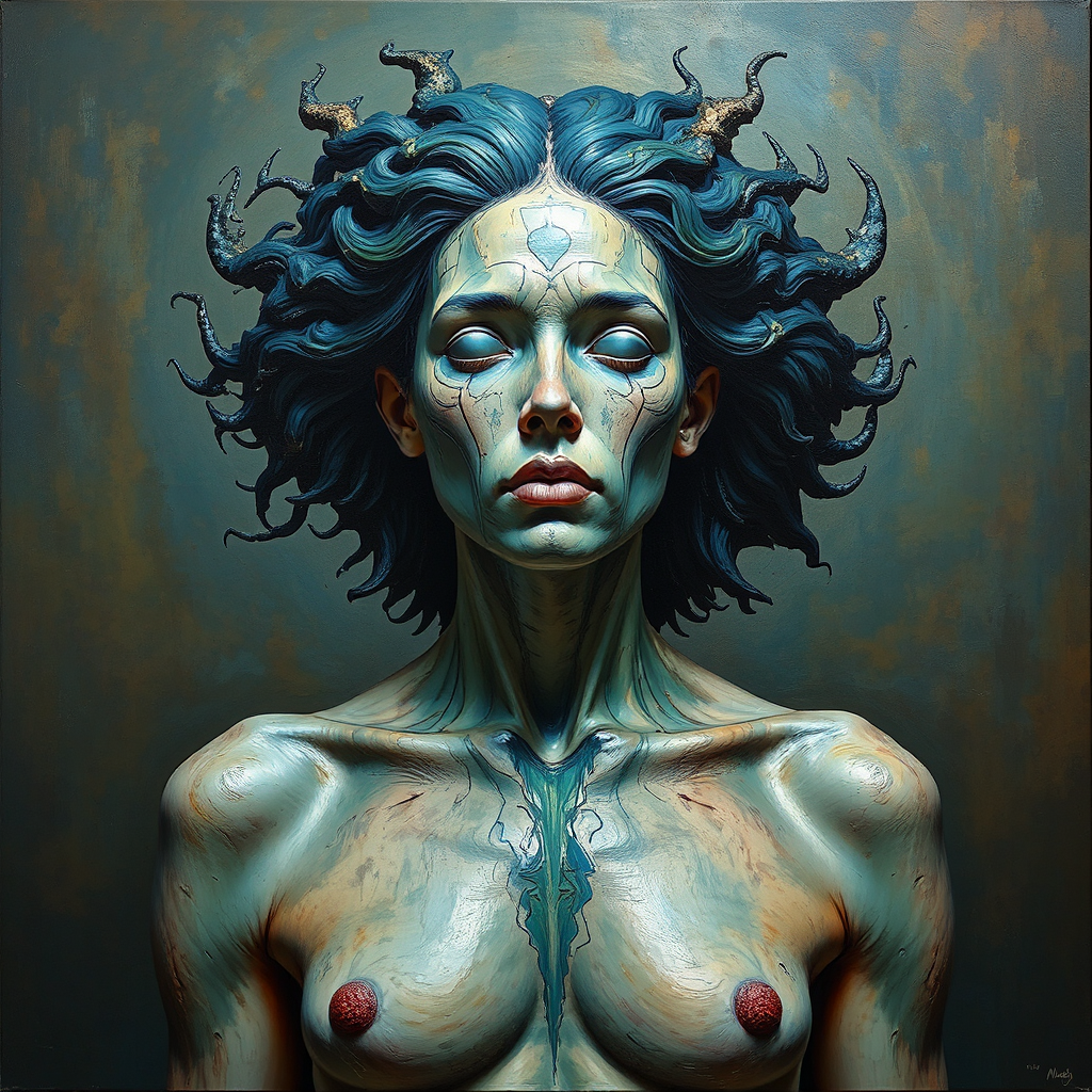 Hyperrealistic portrait of a