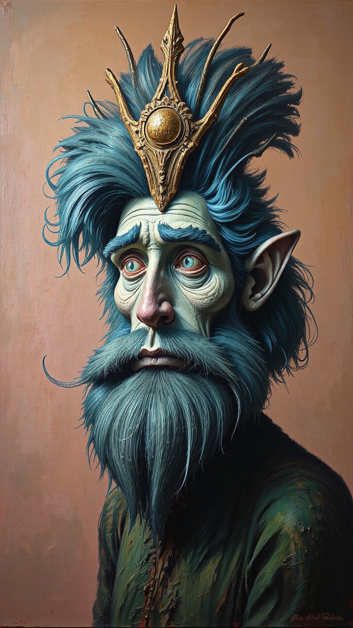 Hyperrealistic painting of human