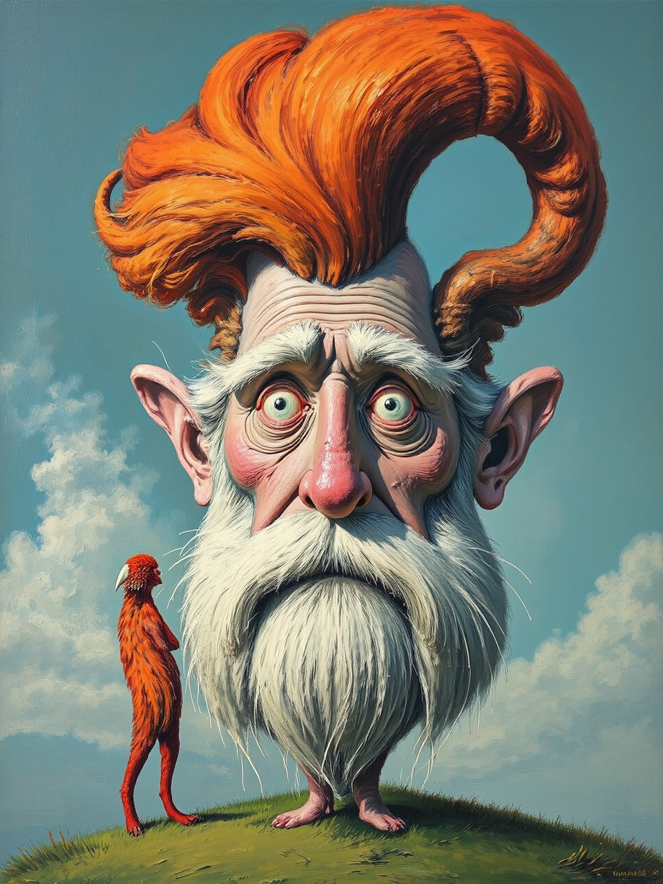 Acrylic painting of high-resolution