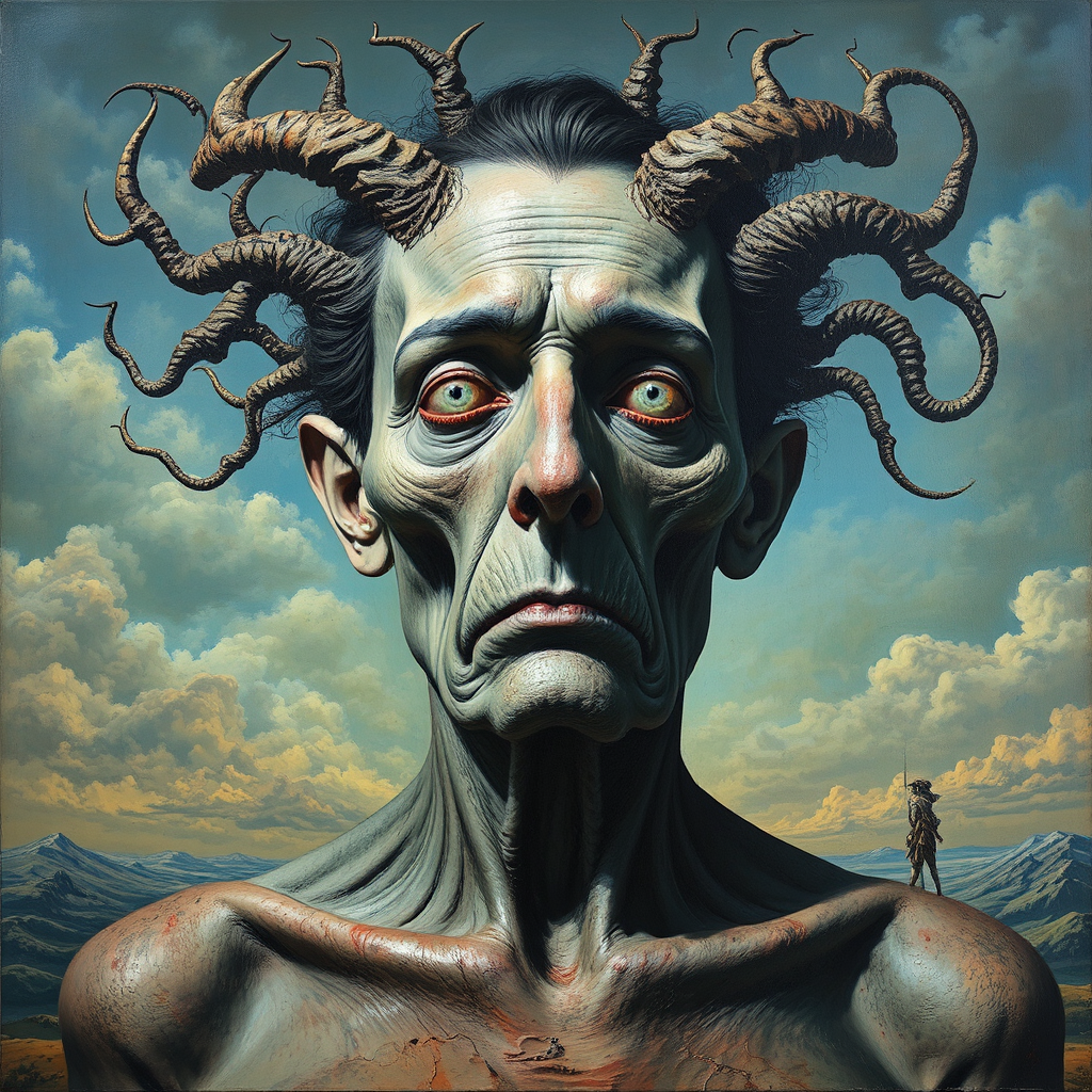 Monsters in surreal, realistic