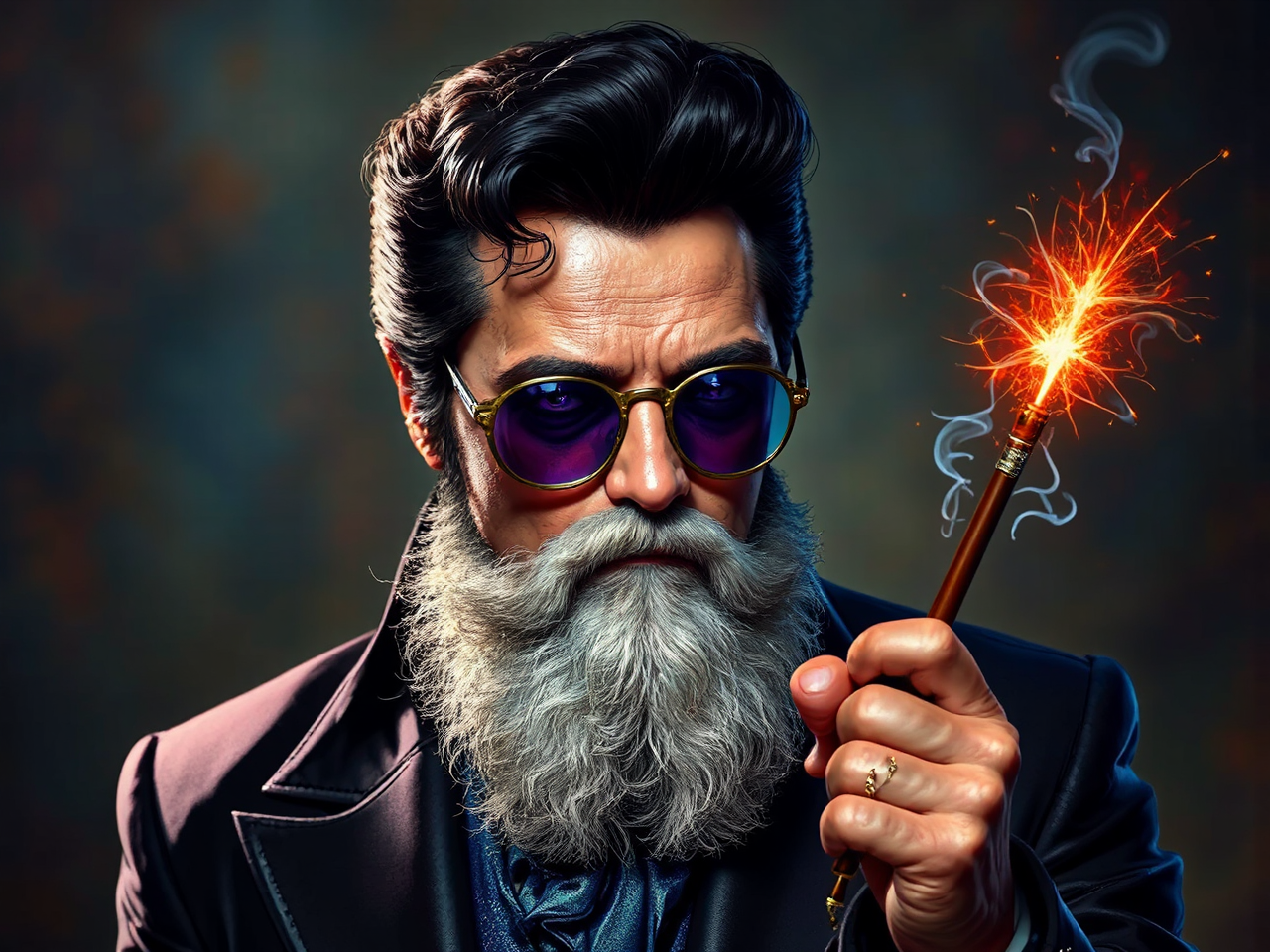 Elvis Presley in wizard