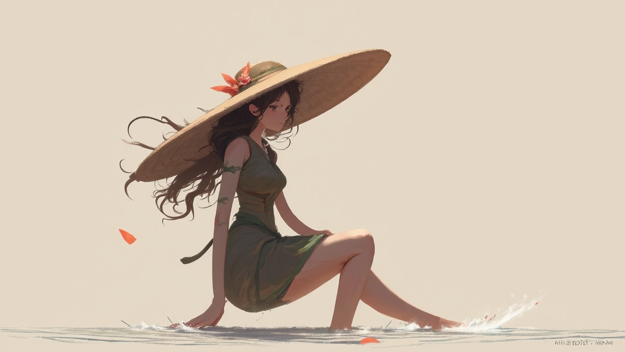 A person standing in